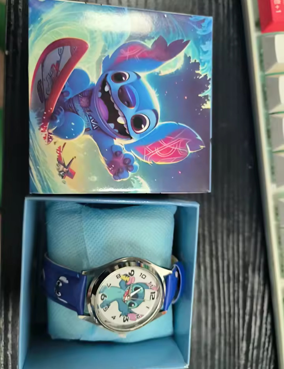 Stitch Watch Anime / Cartoon PU Leather Strap Children Watch For Boys / Girl's - Kids Toy - Watch - Perfect Birthday / Christmas Gift - With Box