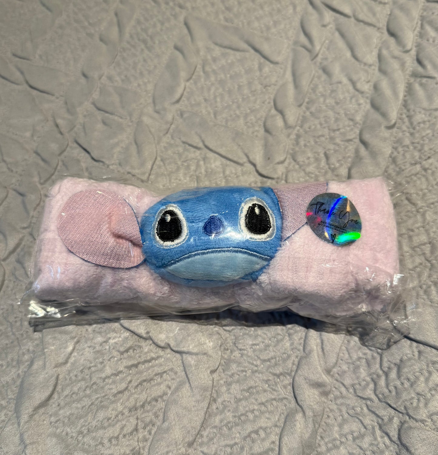 Disney Stitch Character Plush Headband - Doll Face Wash Makeup Hairband Kawaii Sweet Non Slip Elastic Hair Accessories - Cute Christmas or Birthday Present