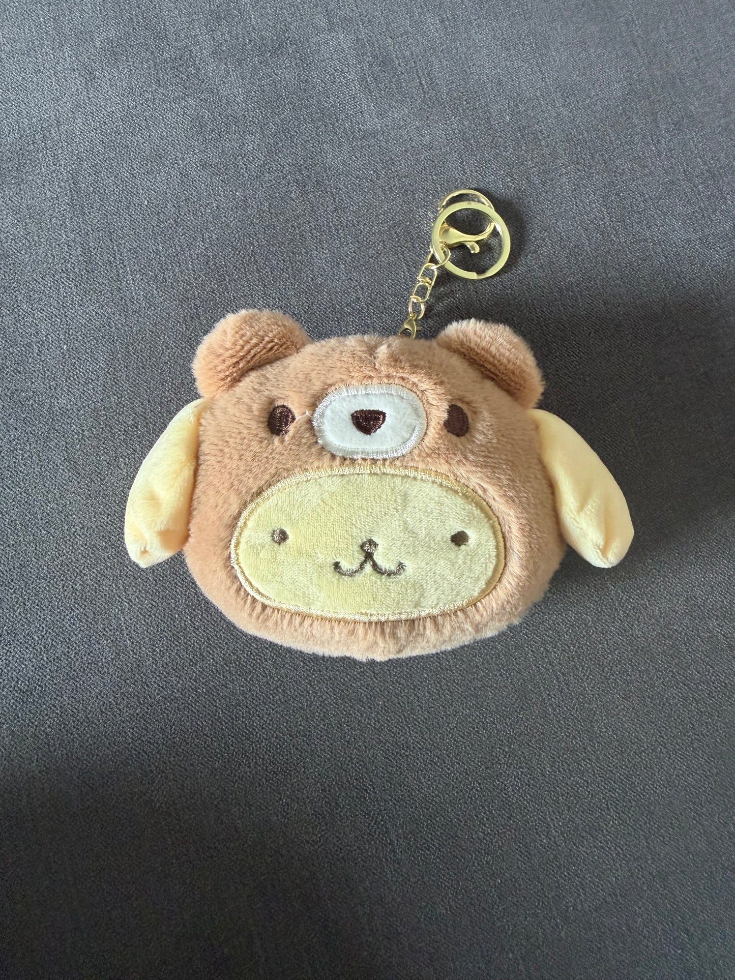 15cm Sanrio Pompompurin Kawaii Stuffed Plushie Keychain / Bag Chain - Cartoon Cute Plushie - Perfect Birthday / Christmas Gift