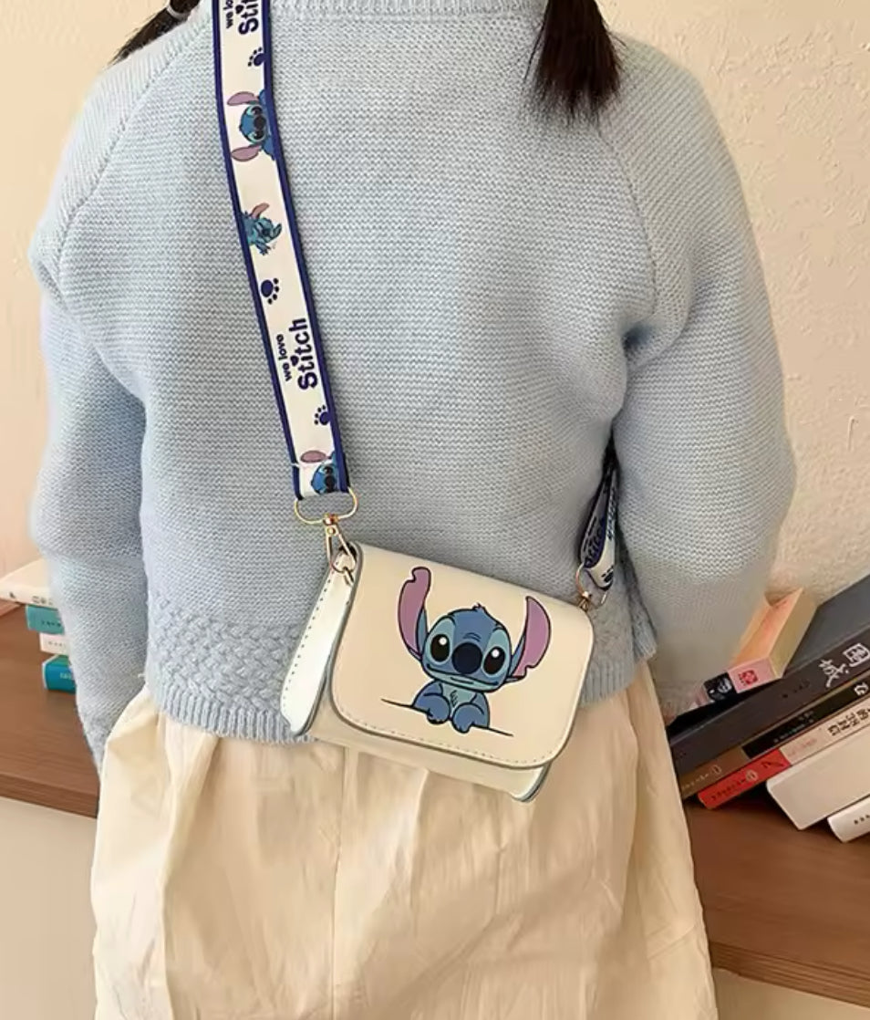 Disney Stitch Anime Cute Crossbody Bag - Girls Women Mini Bag High Quality Mini Designer Bag - Gift- Perfect Birthday / Christmas Present