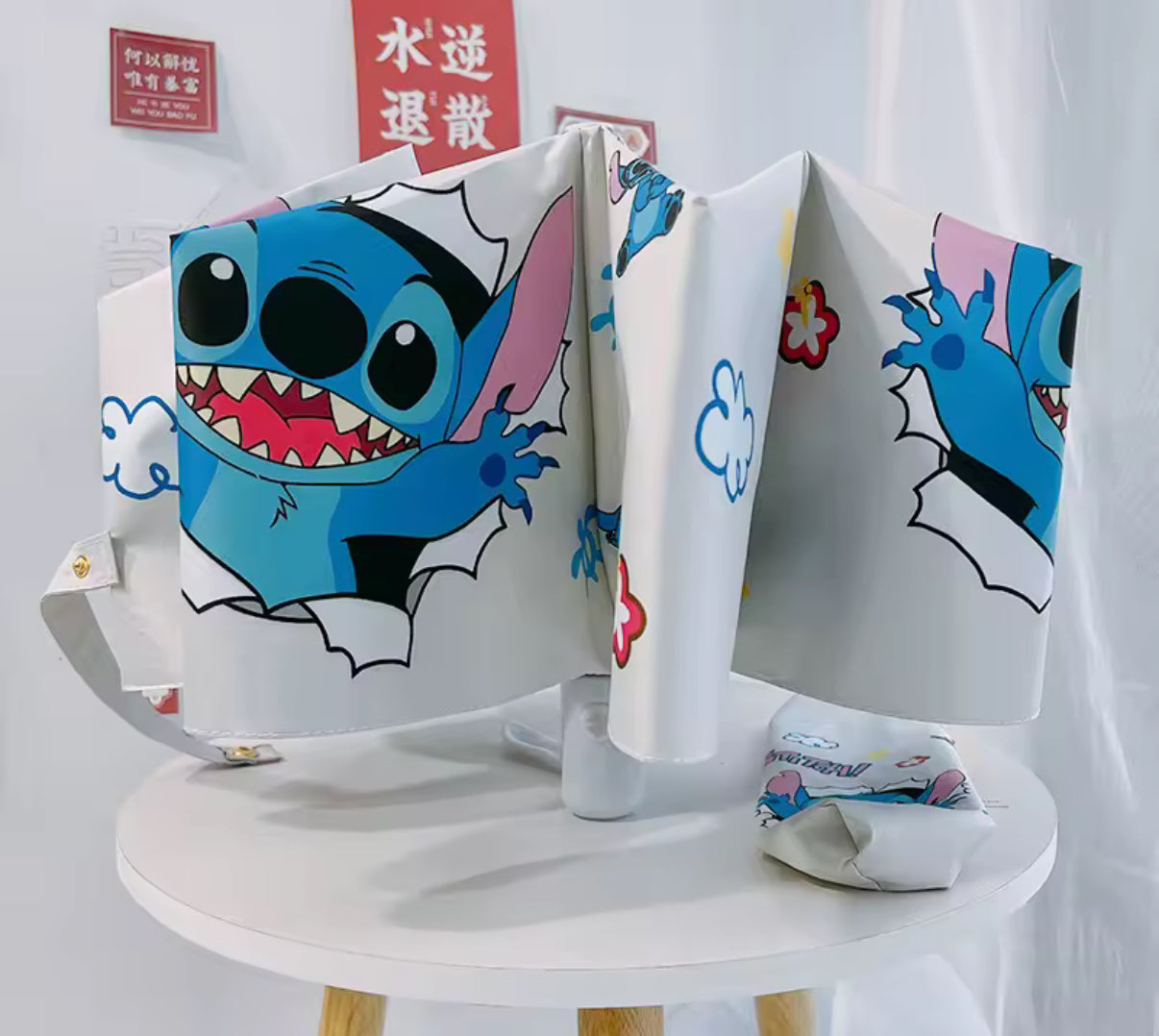 Disney Cartoon Stitch Umbrella Folding Fully Automatic Sun
Umbrella Sun and Rain Dual Use Sun and UV Protection - Anime / Kawaii - Perfect Birthday / Christmas Gift