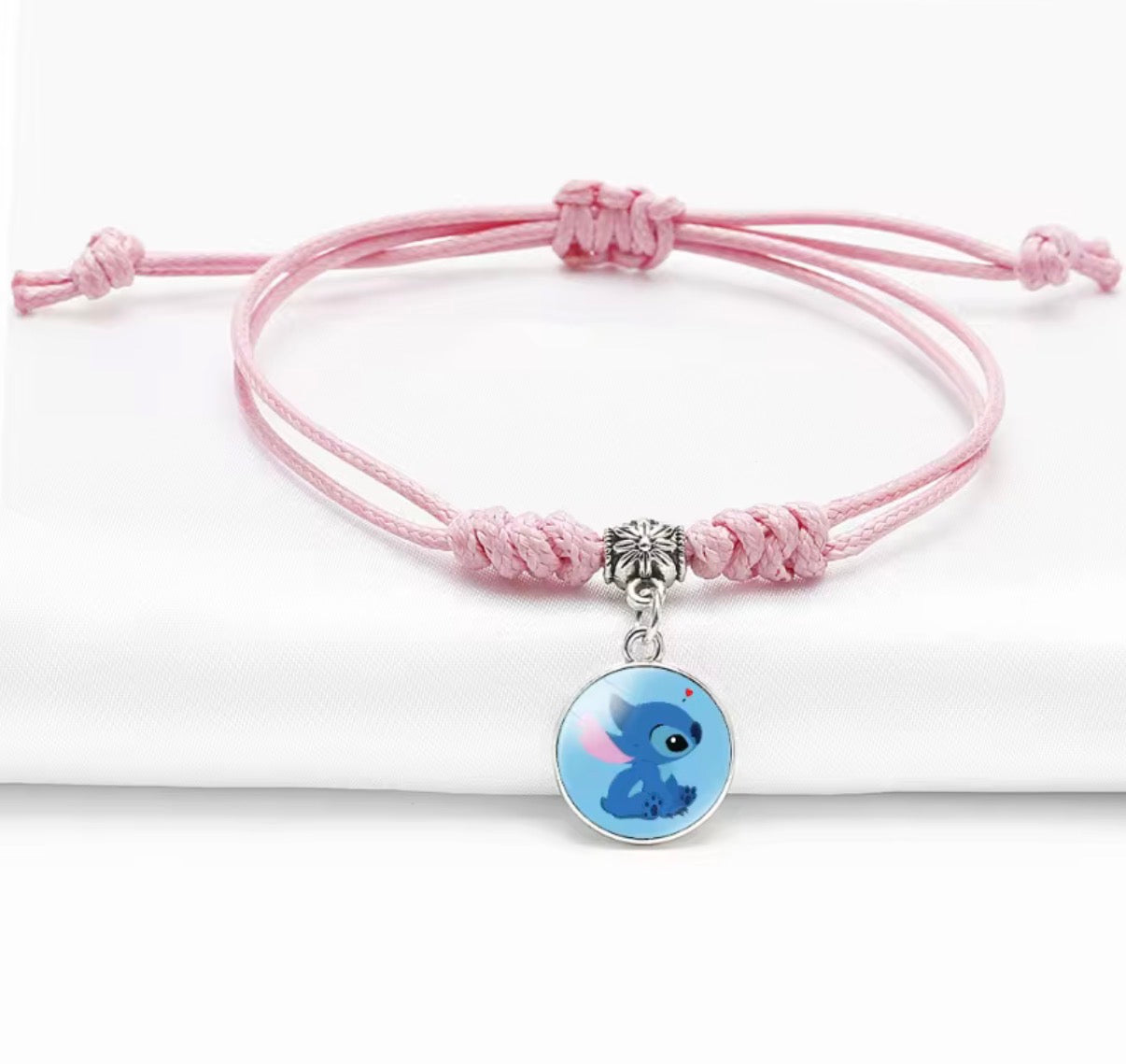 Disney Lilo & Stitch - Pendant Rope Bracelet - Girl Cartoon Telescopic
Bracelet - Birthday Gift - Different Designs & Colours Available - Perfect Birthday or Christmas Gift