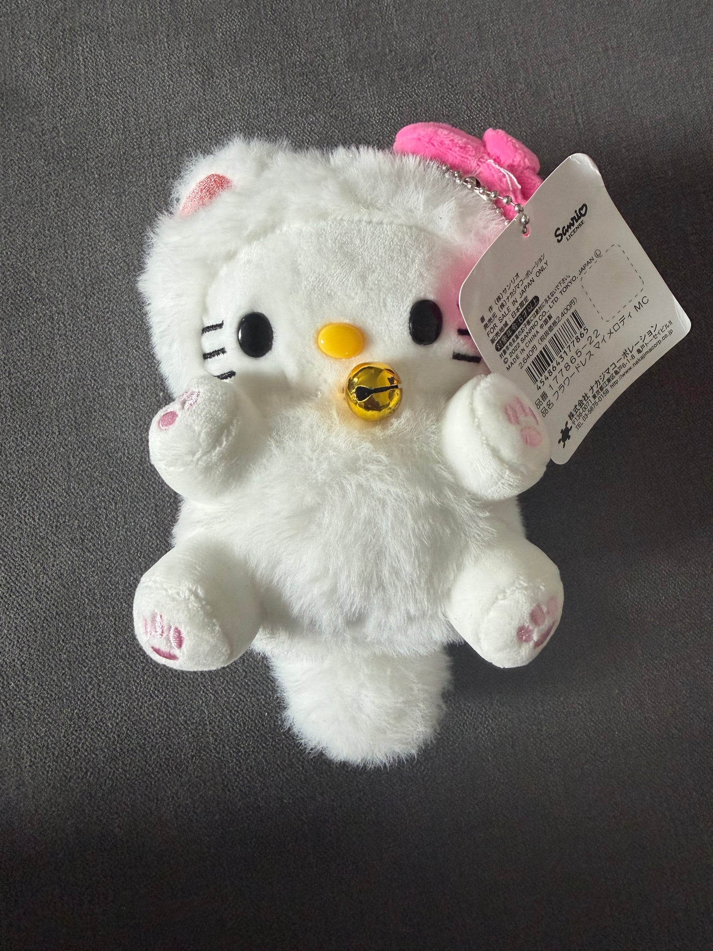 Genuine 15cm Sanrio Hello Kitty Stuffed Toy Pendant Cute Plush Toys Keyring Keychain