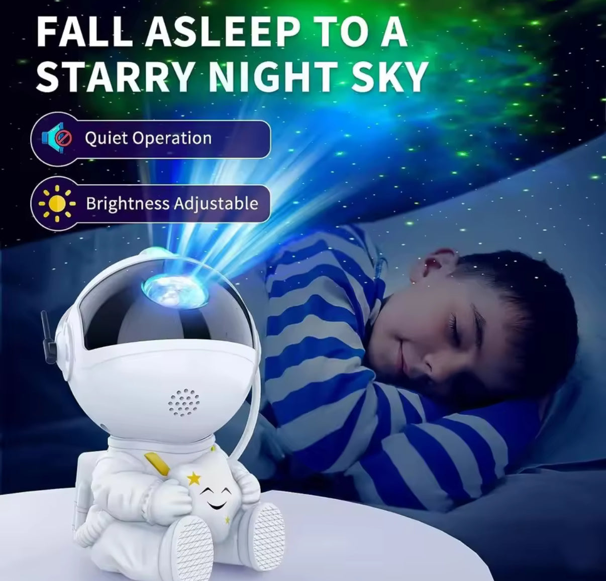 Galaxy Star Astronaut Projector LED Night Light Starry Sky
Projector With Remote - Lamp Decoration Bedroom - Room Decorative For Children Gifts - Perfect Birthday & Christmas Gift