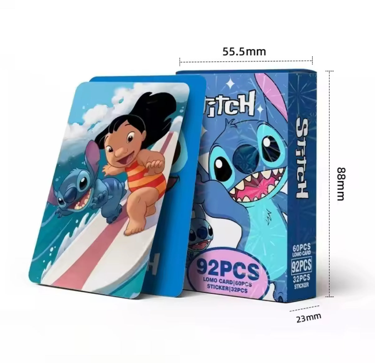 92pcs Stitch Cards / Stickers Anime Action Classic Toys Families Friends Party Game Collect Souvenir Kids Gift
Cards - Perfect Birthday / Christmas Gift