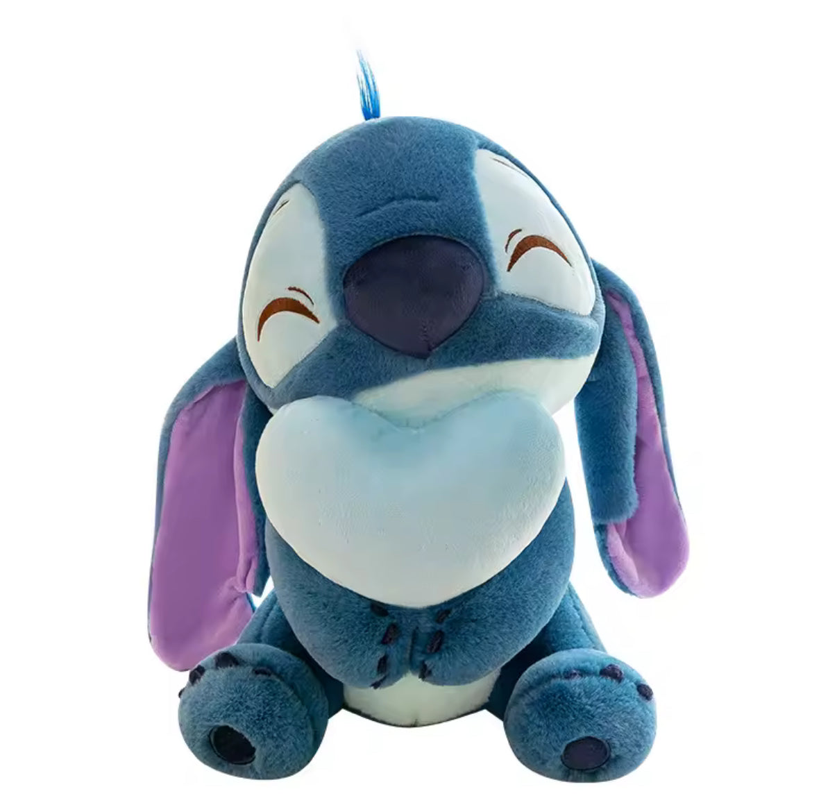 Disney Stitch 30cm Blue Heart Doll Cartoon Plush Toy Cute Anime Soft Stuffed Kawaii Children's Birthday or Christmas**