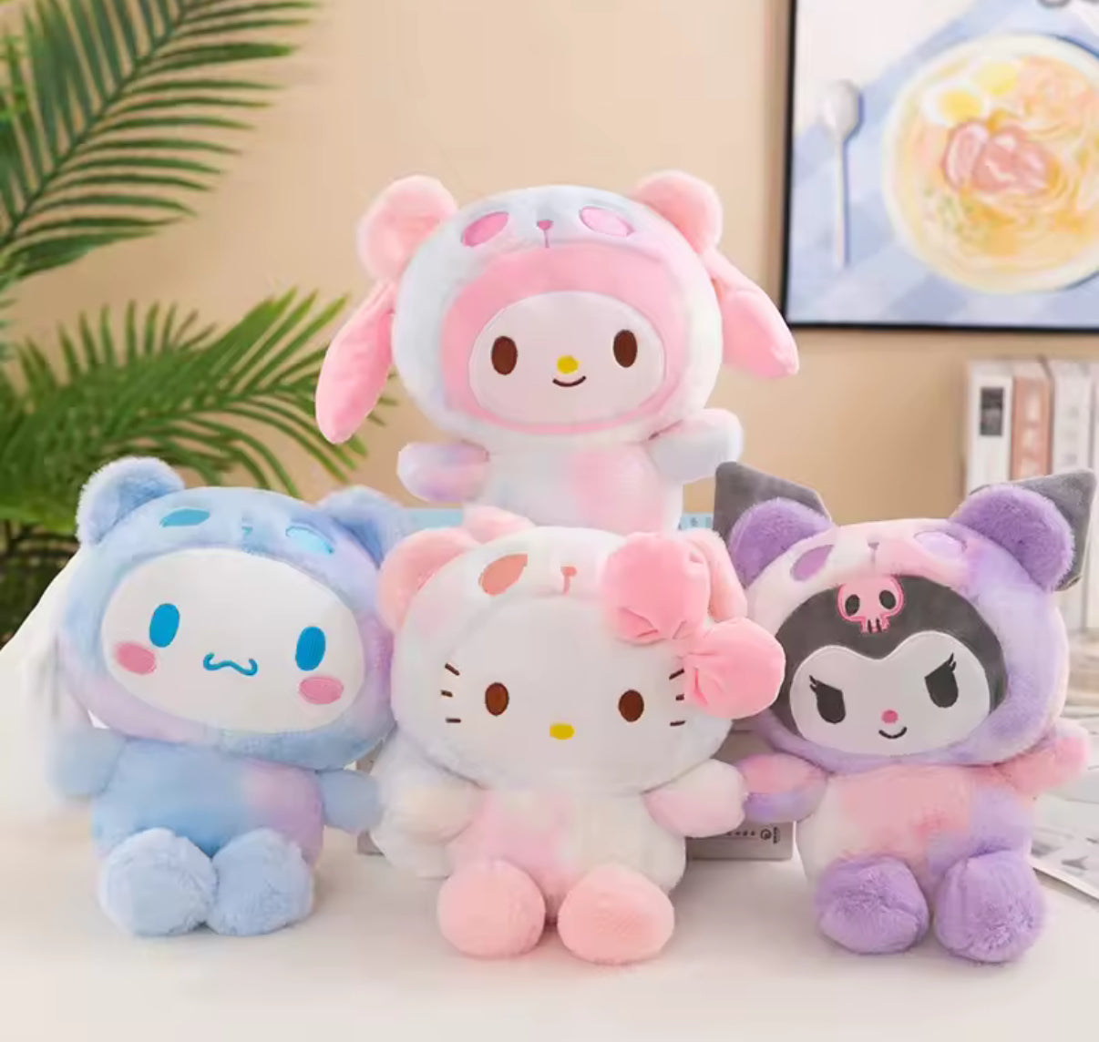 Sanrio Characters 25cm Anime Toys Kawaii Kuromi, My Melody, Cinnamoroll, Pompom Purin & HK Plush Soft Stuffed Animals
Doll Plushie - Christmas / Birthday Gift