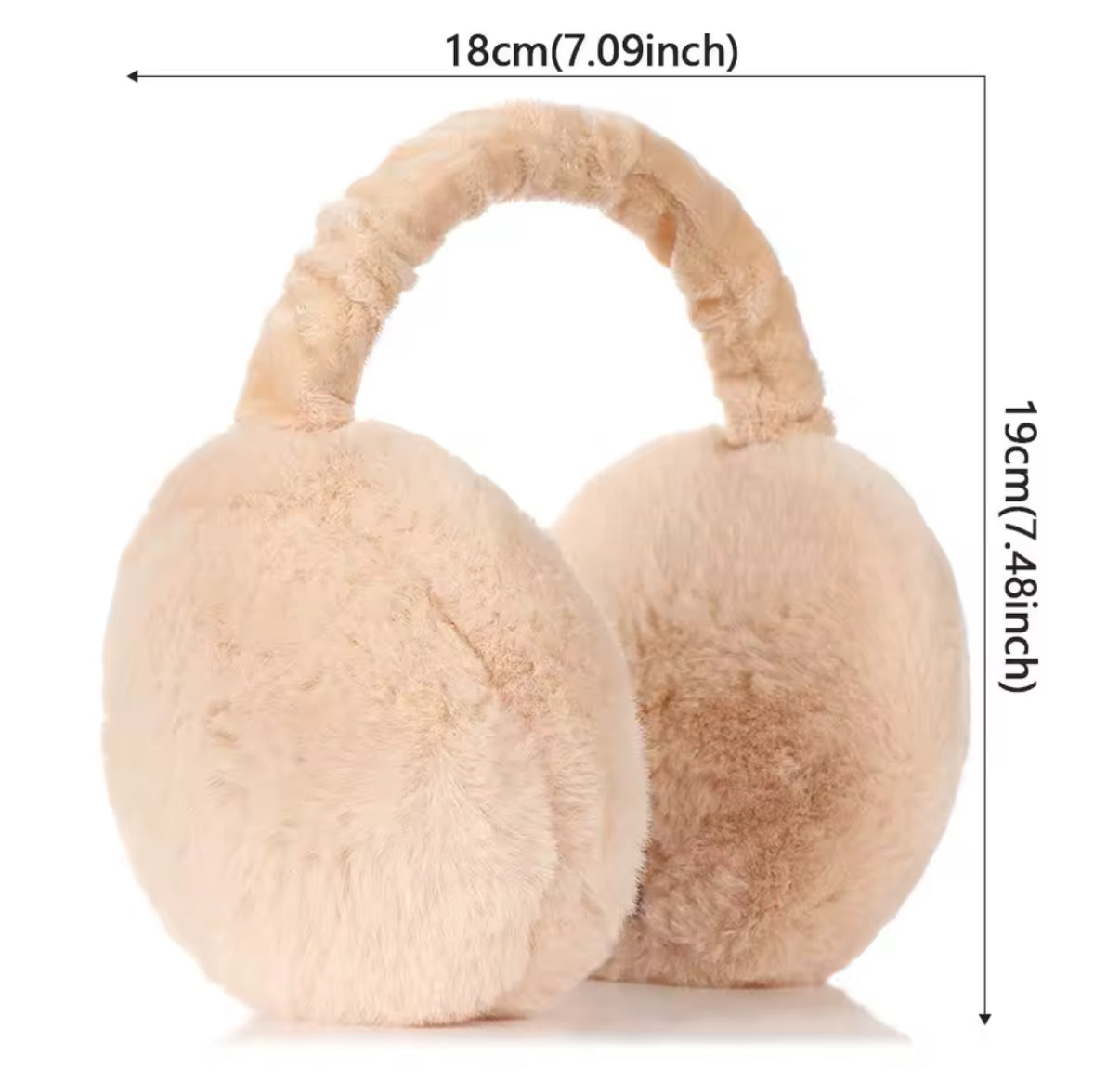 Fashion Autumn Winter Earmuffs Women Men Ear Warmer Plush Solid Color Adjustable Foldable Ear Muffs Earflap Earmuffs - Available In 3 Colours