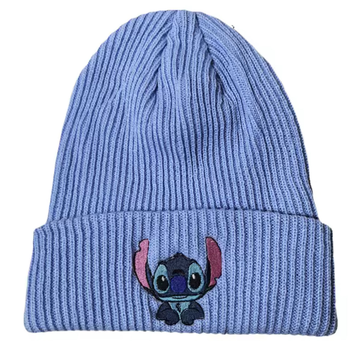 Disney Stitch Knitted Hat - Cartoon Embroidered Benie Cap - Cute - Unisex - Warm Stretchy Hats Christmas Gift for Adult/Kids Outdoor Thermal Caps - Available in 5 Colours