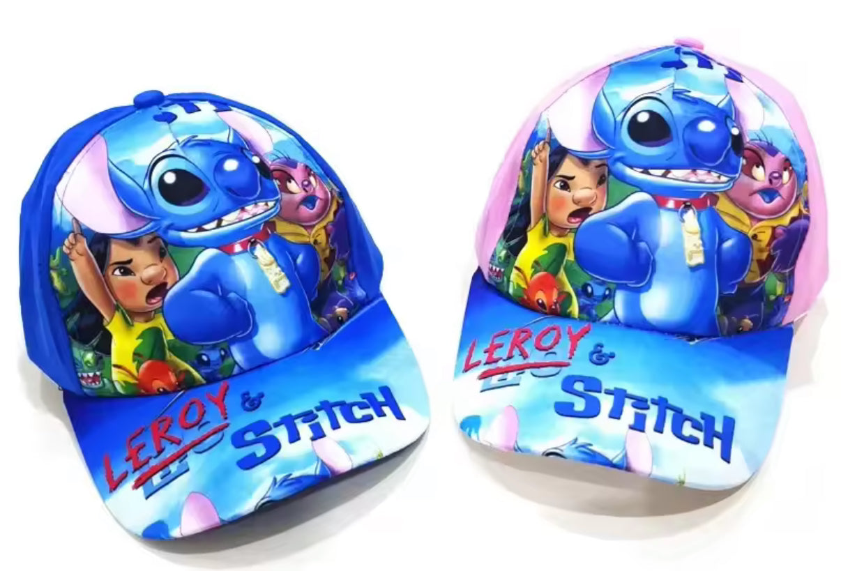 Disney Stitch Anime Kids Baseball Caps - Cartoon Adjustable Snapback Caps For Boys & Girls Outdoor Travel Hats - Aged Suitable 2-10years - Perfect Gift