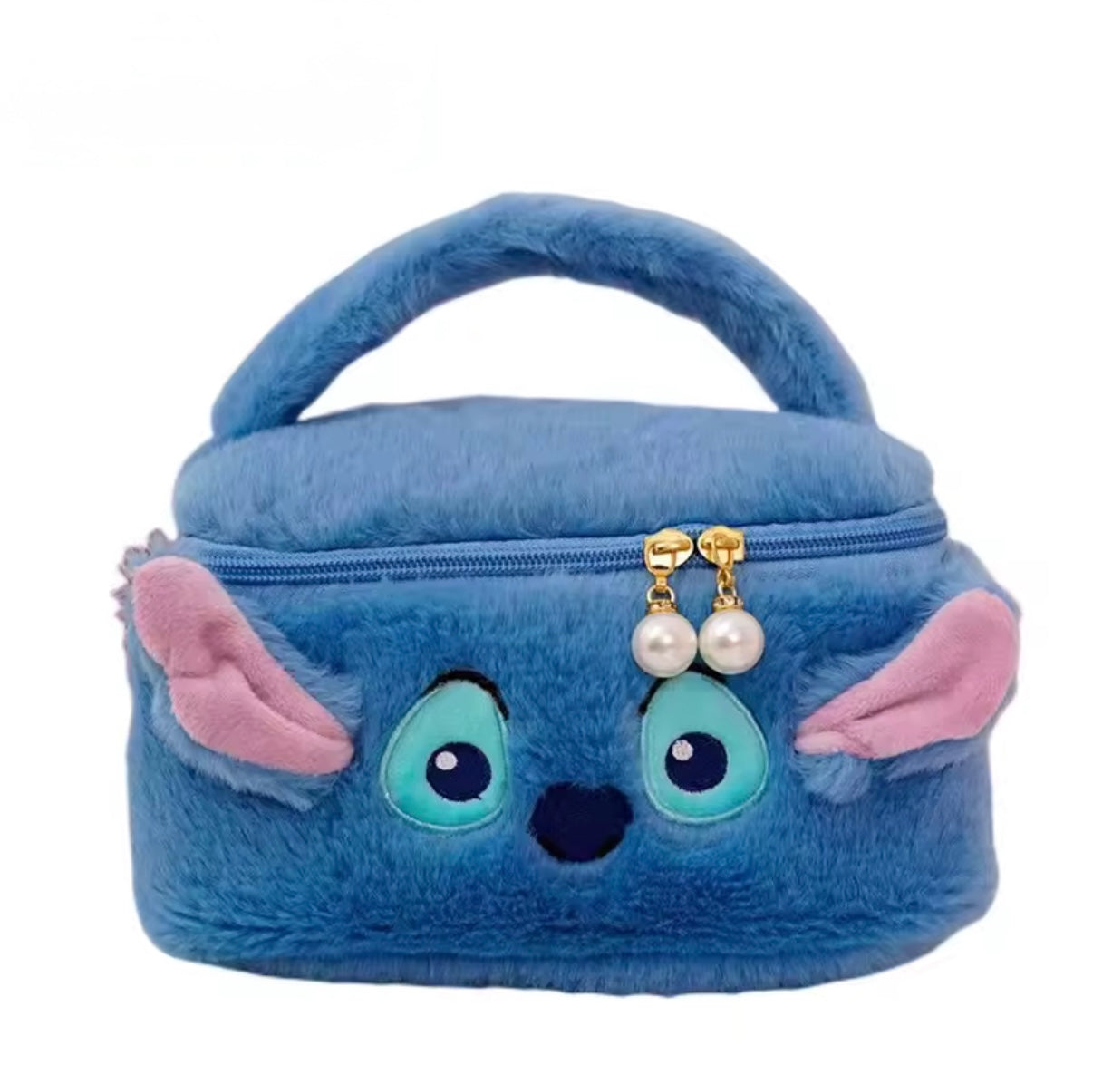 Stitch Anime Woman & Kids Cosmetics Large Capacity Makeup Storage Bag Box Portable Cartoon Figure Plush
Handbag Girls Gifts - Pencil & Stationery Case