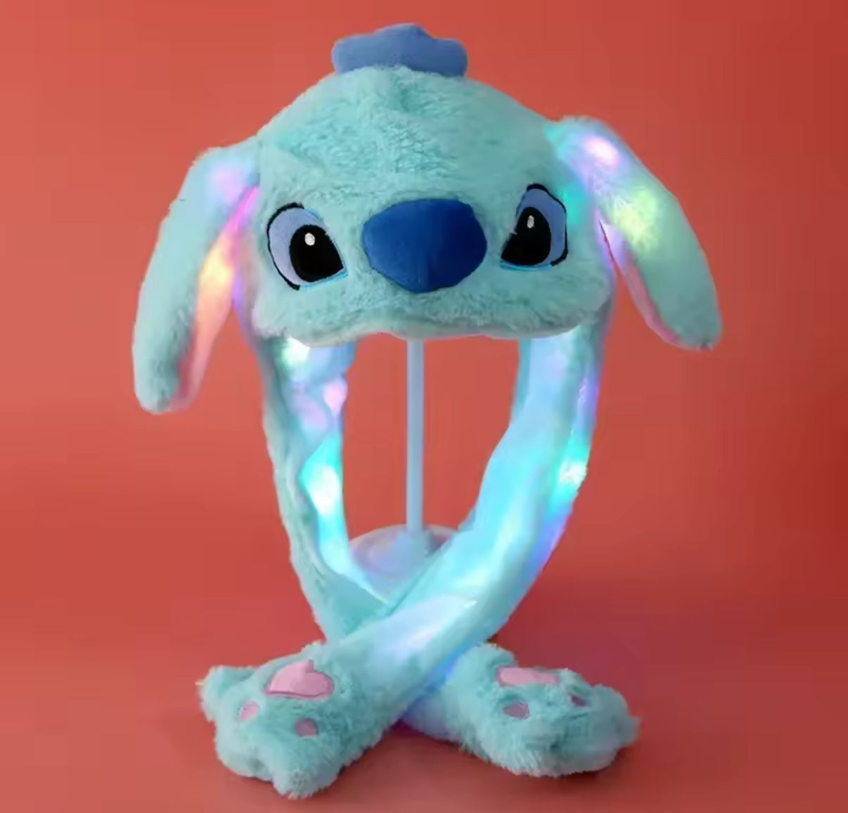 Disney Anime Stitch Plush Bunny Ears Hat Cartoon Cute Stitch
Children Girls Boys Ear Movable & LED Flashing Lights Autumn Winter Warm Hats
- Kids Birthday / Christmas Gift