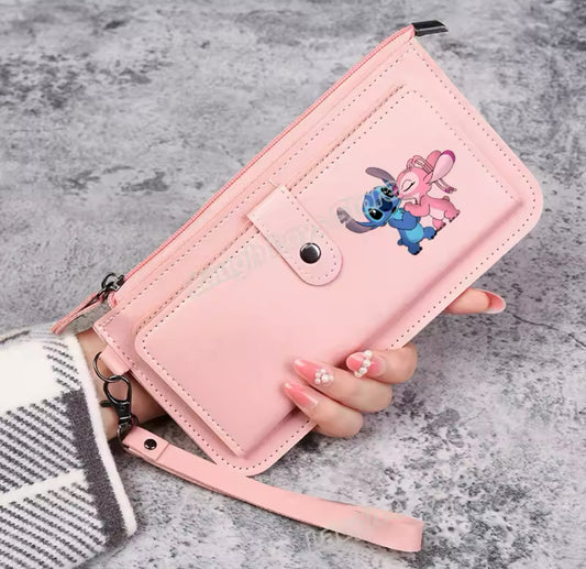 Stitch Women's / Girls Wallet - Fashion Cartoon Stich Coin
Purse - Lady Long Cute Anime Purse - Handbags Clutch Purse - Cards Holder - Perfect Christmas / Birthday Gift