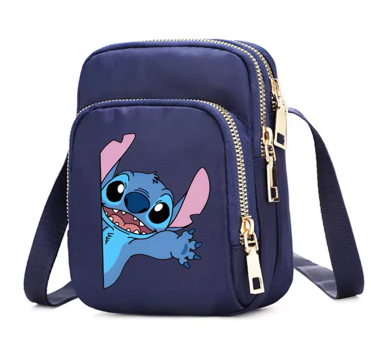 Disney Stitch - Blue/Black/Pink Girls Boys / Women Bag - Cell Phone Purse Crossbody Shoulder Strap Handbag for Female Male Women's Bags Teenagers Underarm Bag - Perfect Christmas / Birthday Gift - Many Different Designs