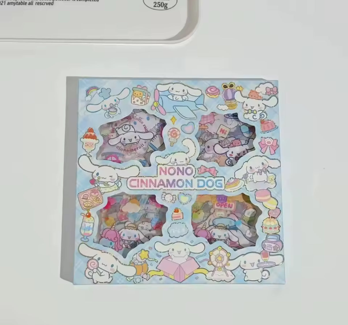 100Pcs Sanrio - Kuromi, Melody, Cinnamoroll & Hello Kitty Transparent Waterproof Stickers Cartoon DIY Stationery - Sticker Gift Box - Perfect Birthday / Christmas Gift**