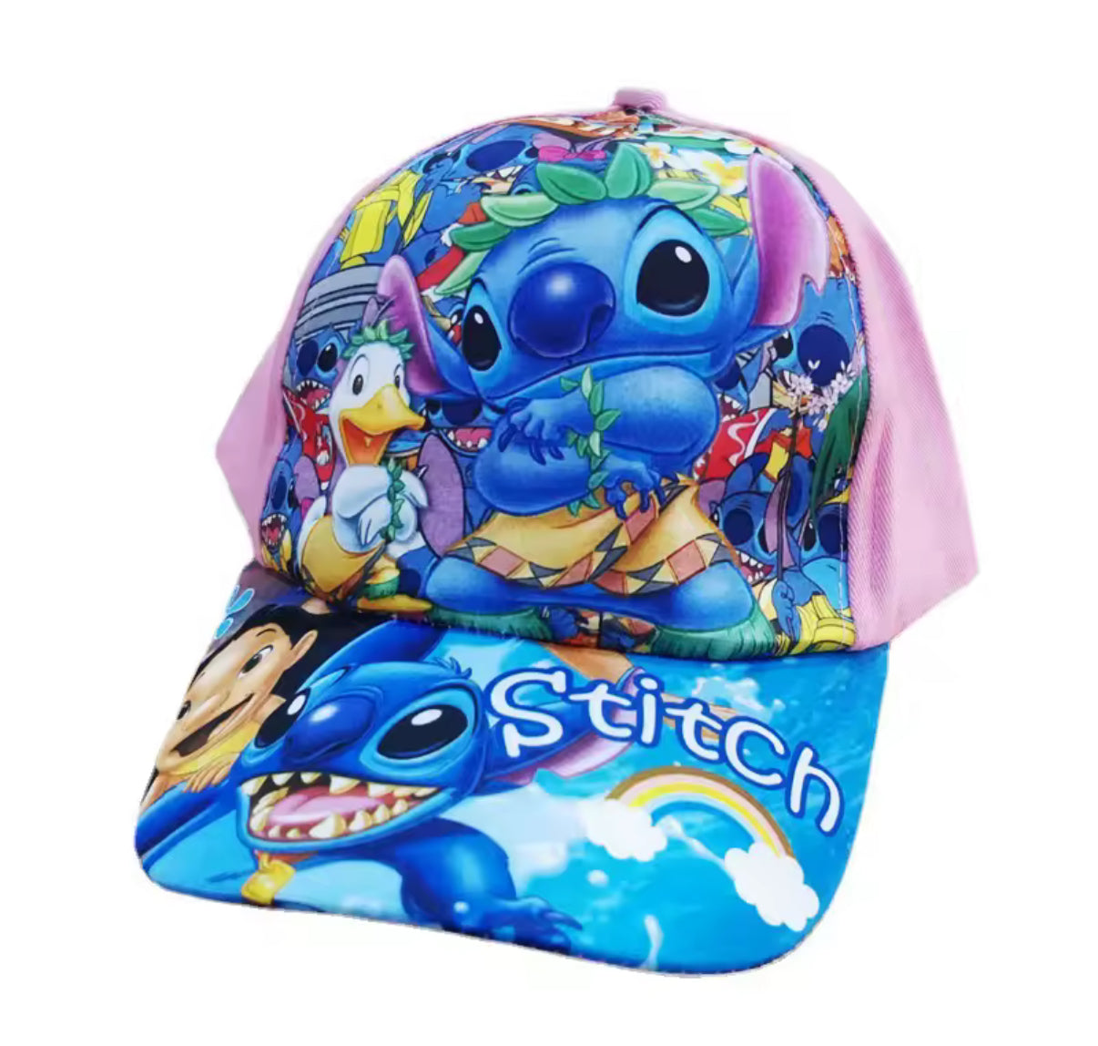Disney Stitch Anime Kids Baseball Caps - Cartoon Adjustable Snapback Caps For Boys & Girls Outdoor Travel Hats - Aged Suitable 2-10years - Perfect Gift