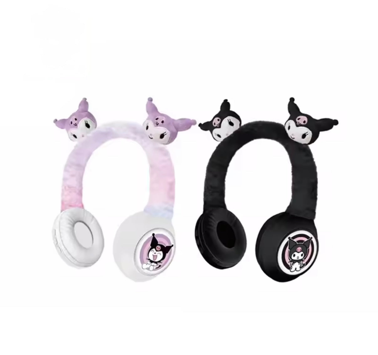Sanrio Kuku Black / White Wireless Bluetooth
Headphones HIFI Stereo Plush Headphones with Microphone
Children's Gifts Anime Cartoon - Perfect Birthday / Christmas Gift**