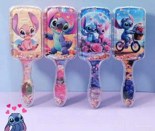 Disney Stitch Hair Brush - Cartoon Anime Air Cushion Brush - Kawaii Kids Hair Air Bag Brush - Kawaii - Stitch Girls - Perfect Christmas / Birthday Gift Multicolor