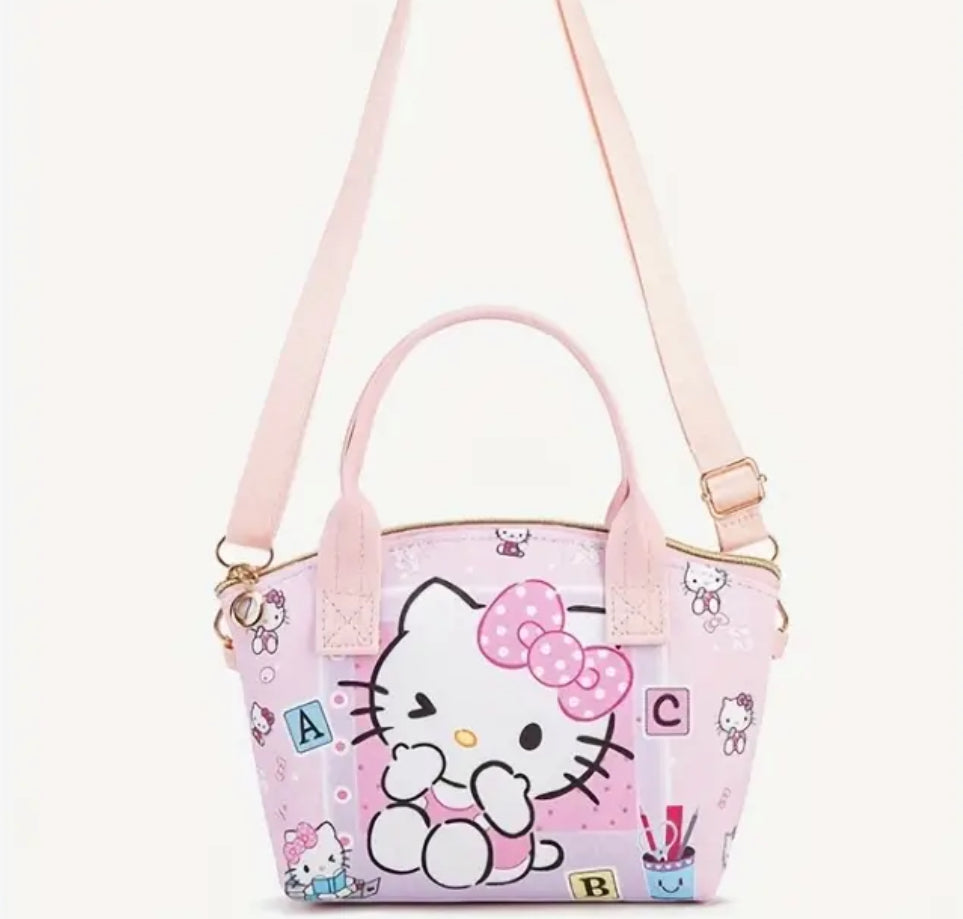 Fashion Cute Anime Cartoon My Melody, Kuromi, Cinnamoroll & Hello Kitty Shoulder Crossbody Bag - Large Capacity Handbag - Makeup Bag - Girls /Woman Birthday & Christmas Gift