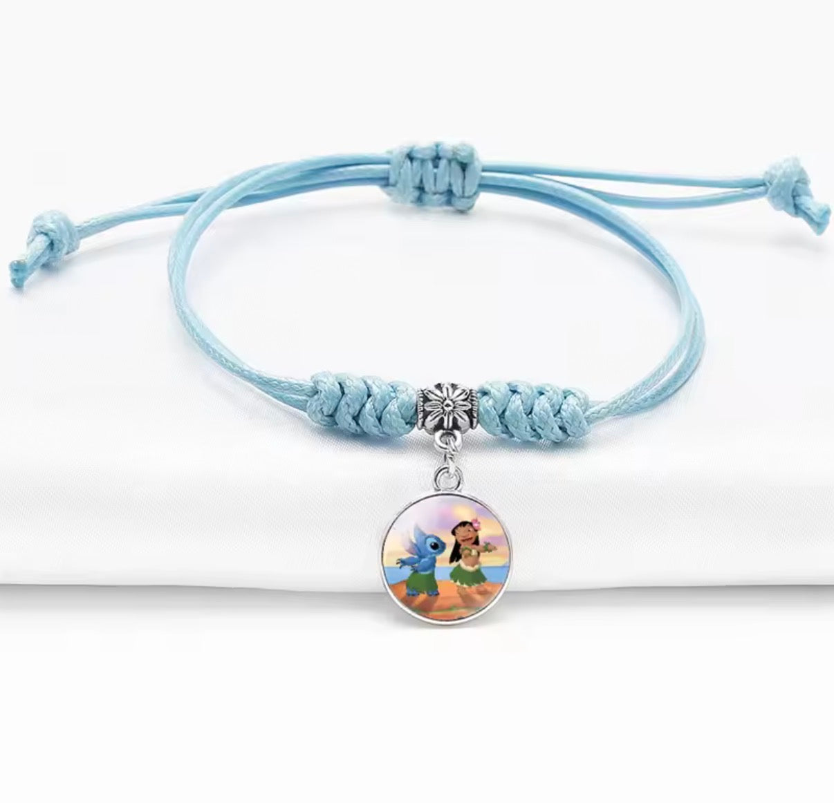 Disney Lilo & Stitch - Pendant Rope Bracelet - Girl Cartoon Telescopic
Bracelet - Birthday Gift - Different Designs & Colours Available - Perfect Birthday or Christmas Gift