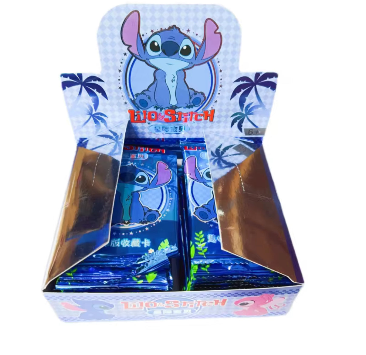 160 Pcs Lilo & Stitch Box Of Cards - Cute Cartoon Stitch Angel Character Card Fun Collection Card Children Toy Gift - 32 Individual Packs
