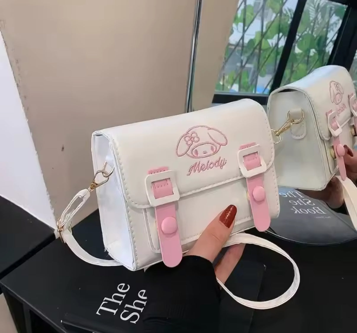 Sanrio PU Handbag HelloKitty, My Melody, Kuromi & Cinnamoroll Cartoon Crossbody Bag - Outdoor Bag - Kawaii Shoulder Square Bag - Lovely Birthday / Christmas Gift*
