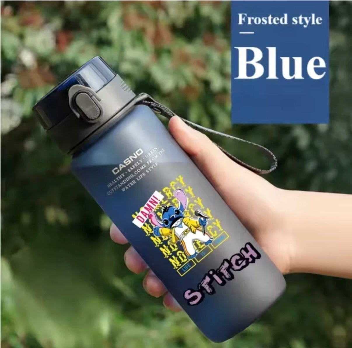 Disney 560ML Stitch Cartoon Water Bottle Cup Grey & Blue
Portable Plastic Large Capacity Clear Cup Outdoor Sports Water Bottle - Anime - 19 Different Designs - Perfect
Birthday / Christmas Gift