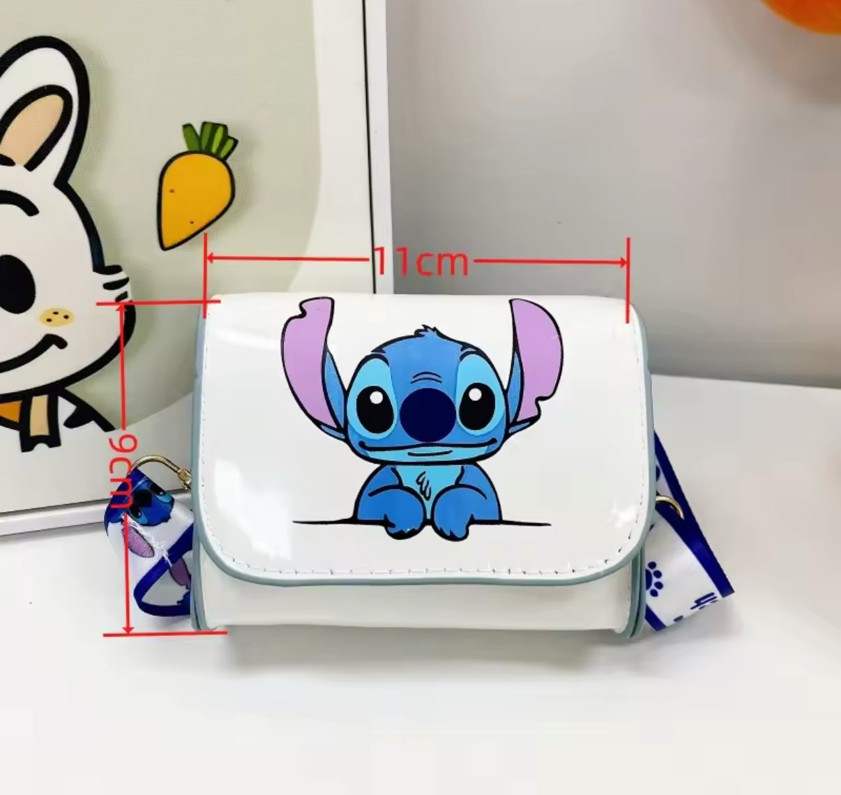 Disney Stitch Anime Cute Crossbody Bag - Girls Women Mini Bag High Quality Mini Designer Bag - Gift- Perfect Birthday / Christmas Present