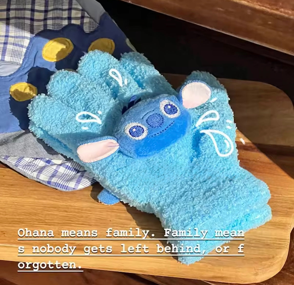 Stitch Kids Gloves - Anime Kawaii - Autumn / Winter Warm - Thickened Mittens - Outdoors Knitwear Accessories - Perfect Christmas / Birthday Gift