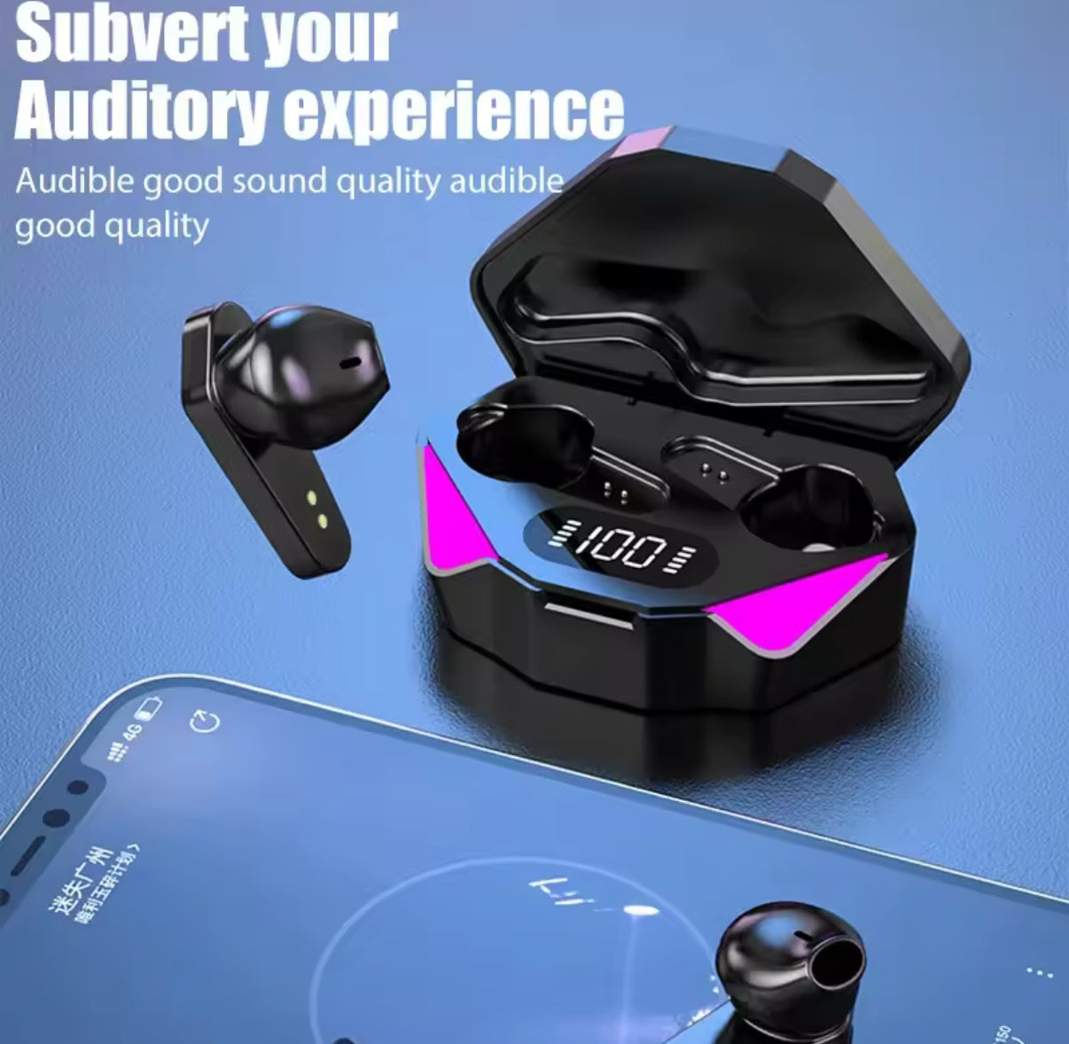 2025 NEW TWS Earphones Bluetooth Wireless Gamer Headphones 65ms Low Latency Earbuds fone Gamer Headset Gamer With Mic Handsfree - Perfect Birthday /
Christmas Gift Audio
