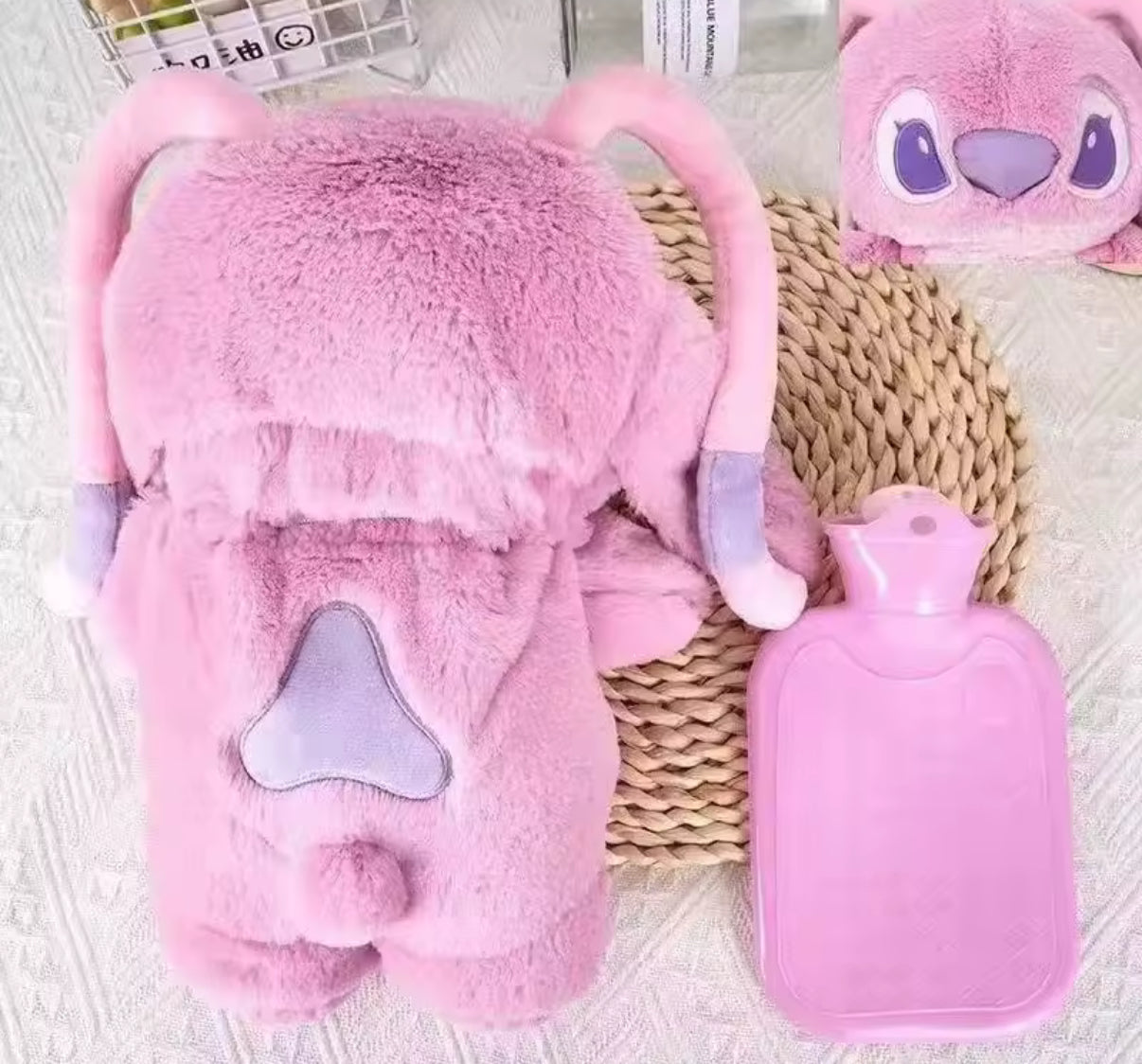 Stitch / Angel / Lotso - Plush Hand Warm Bottle Hot Water Bottles Kawaii Soft Winter Portable Warm Hand Warmer Anime
Kids Toys Gift - Boys & Girls Comfortable Cozy Cartoon