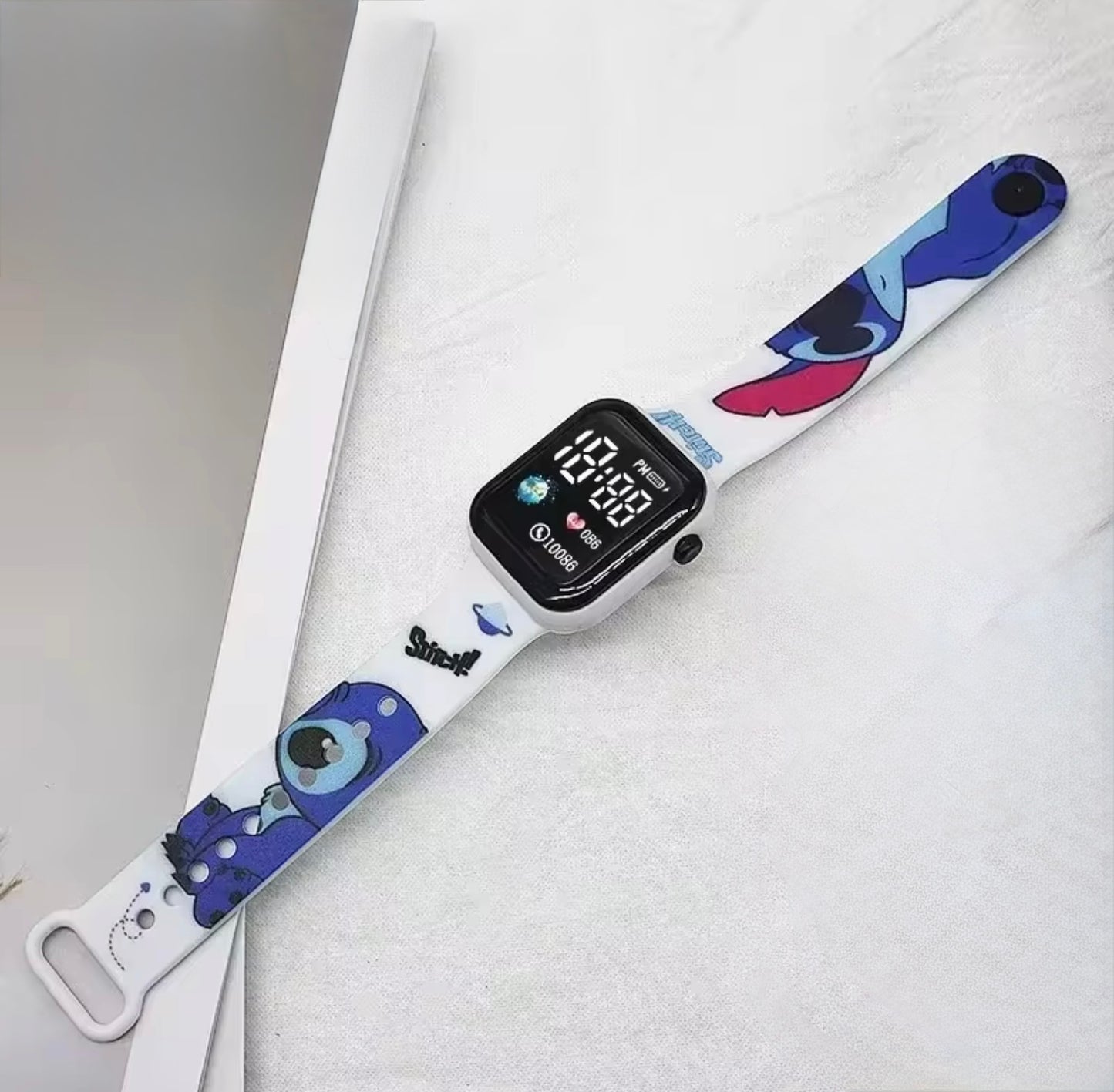 Stitch / Hello Kitty Anime Cartoon LED Watch - Silicone
Strap - Colourful Digital Watch - Kawaii - Perfect Birthday / Christmas Gift For Kids