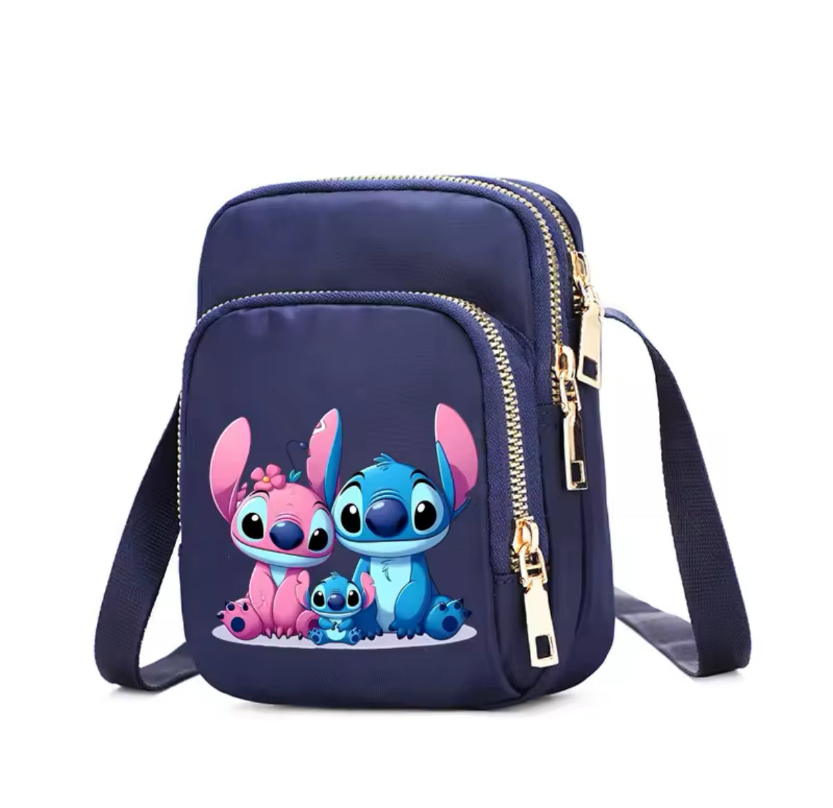 Disney Stitch - Blue/Black/Pink Girls Boys / Women Bag - Cell Phone Purse Crossbody Shoulder Strap Handbag for Female Male Women's Bags Teenagers Underarm Bag - Perfect Christmas / Birthday Gift - Many Different Designs