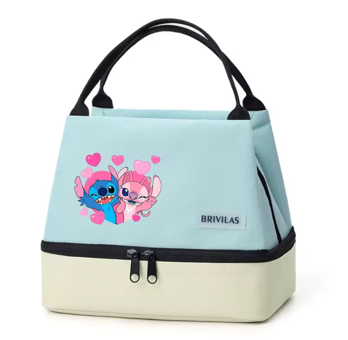 Stitch Insulated Lunch Bag, Portable Lunch Box Storage Bag, Foldable Insulated Cooler Handbag, Perfect For Office School / Picnic - Perfect Gift For Adults & Kids
