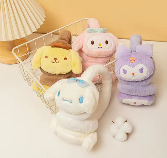 Sanrio Plush Earmuffs, Kuromi, Pompom, Melody, Cinna - Cute Girls Warm Ear Muffs
Retractable Frostproof Earmuffs Students Adults / Children
- Perfect Birthday/ Christmas Gift