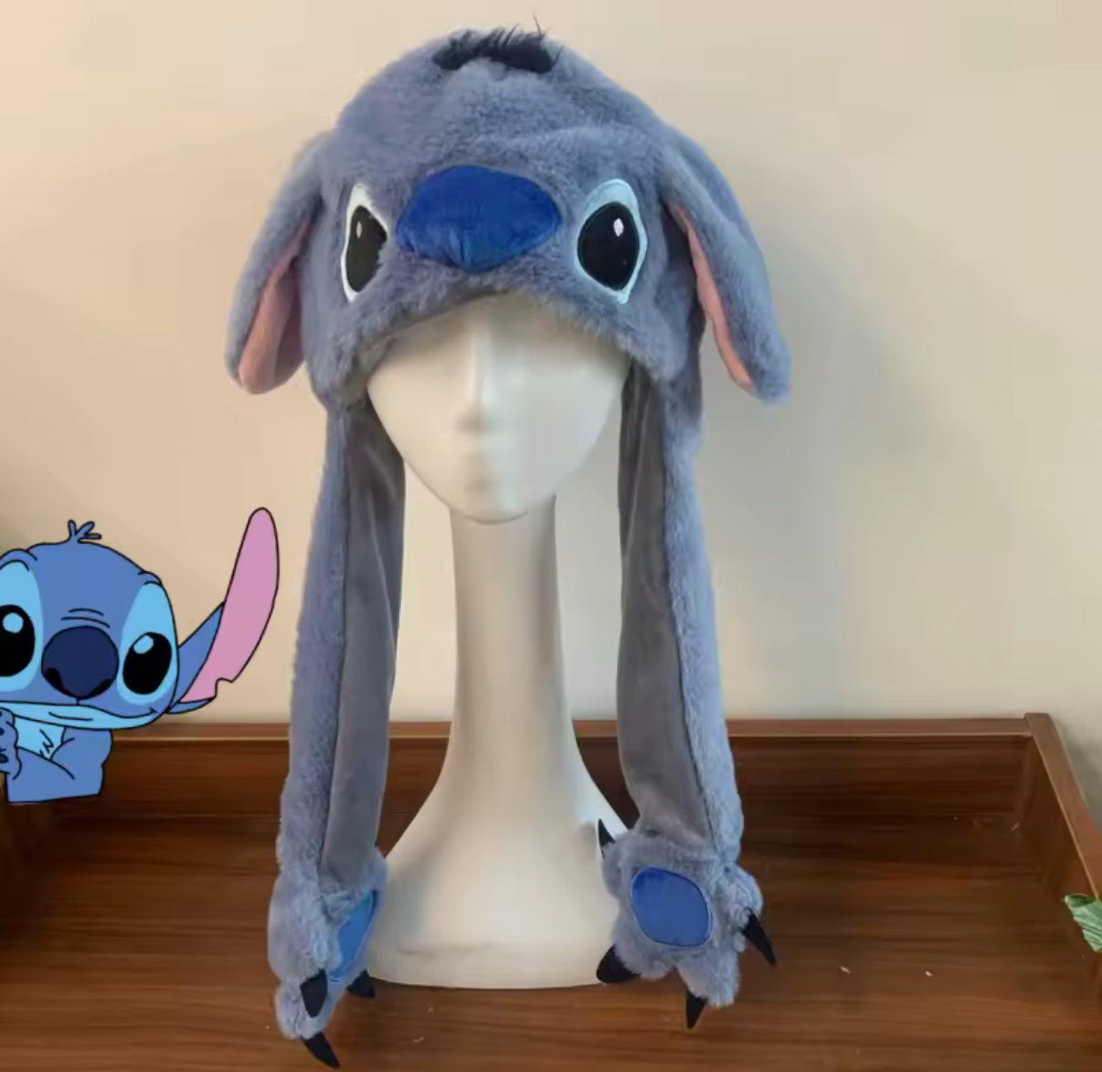 Disney Anime Stitch Plush Bunny Ears Hat Cartoon Cute Stitch
Children Girls Boys Ear Movable & LED Flashing Lights Autumn Winter Warm Hats
- Kids Birthday / Christmas Gift
