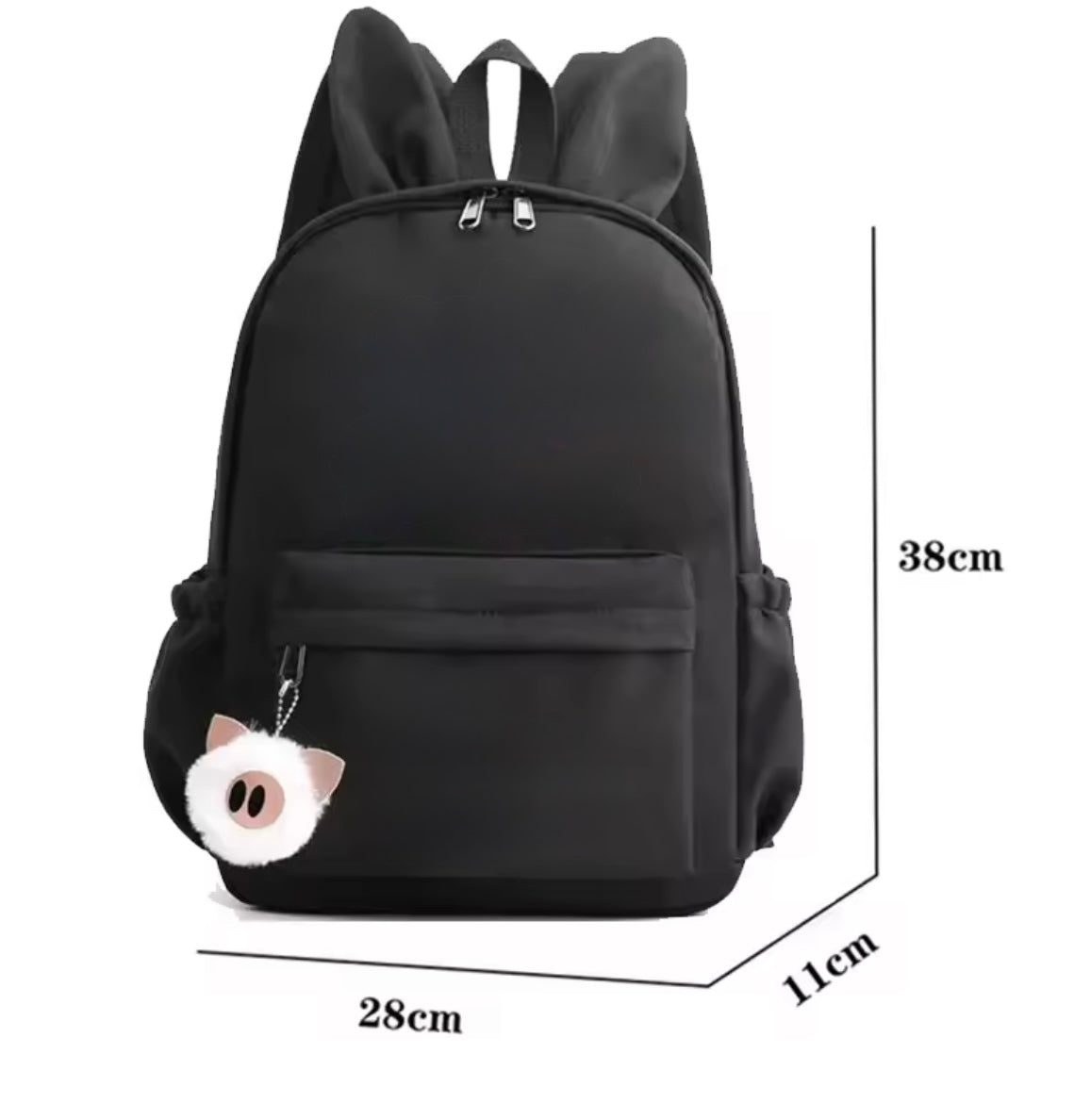Design Cute Stitch & Angel Blue Backpack With Cute Keychain for Girl / Boy - Back To School Rucksack - Casual School Bags / Travel Bag - Perfect Gift