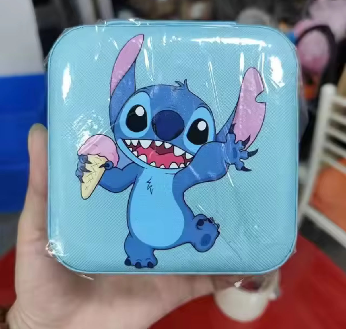 Stitch Girls Necklace Earrings Jewellery Storage Box - Travel Organiser - Jewellery Case Organiser - Display Storage
Holder Case - Available in Pink & Blue - Perfect Christmas /
Birthday Gift