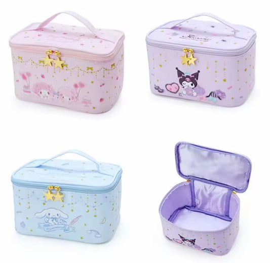 Sanrio Kuromi, My Melody & Cinnamoroll Women’s / Girls Cosmetic Bag Cartoon Anime Makeup Bag Waterproof Travel Toiletry Storage Bag Beauty Case Girl Gift