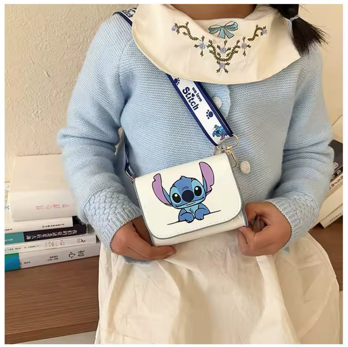 Disney Stitch Anime Cute Crossbody Bag - Girls Women Mini Bag High Quality Mini Designer Bag - Gift- Perfect Birthday / Christmas Present