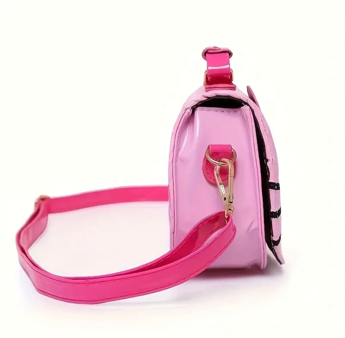 Sanrio for hello kitty Crossbody Bag - Cute Cartoon Waterproof Messenger for Boys & Girls, Adjustable Strap, Pink with Bow Design, Perfect for School, Travel & Daily Use, Cute Crossbody Bag, Gift for Girls, Playful Design, Secure Zipper Closure**