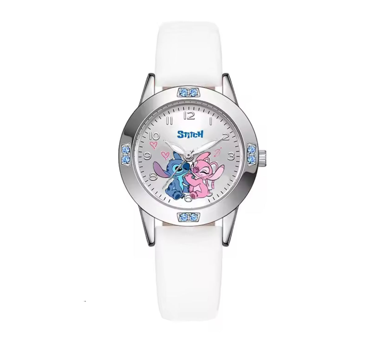 Disney Stitch Fashion Children's Cartoon Watch Kawaii Anime Figure Leather Quartz Wristband watch boys girls kids Gifts - Many
Different Colours & Designs