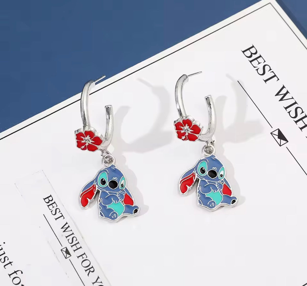Stitch Disney Anime Earrings Set - Silver Plated Pendant Stitch
Inspired - Jewellery Accessories for Kids & Girls & Women
- Gift For Christmas & Birthdays - With Gift Box