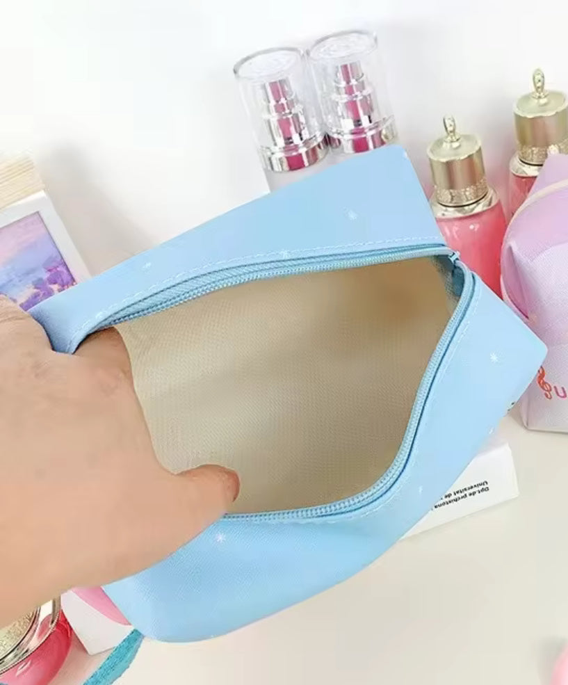 Disney Anime Stitch Cosmetic Bag Kawaii Lilo & Stitch Cartoon Large Capacity Makeup Bag Girl / Women Portable Handbag - Perfect Birthday / Christmas Gift For Girls