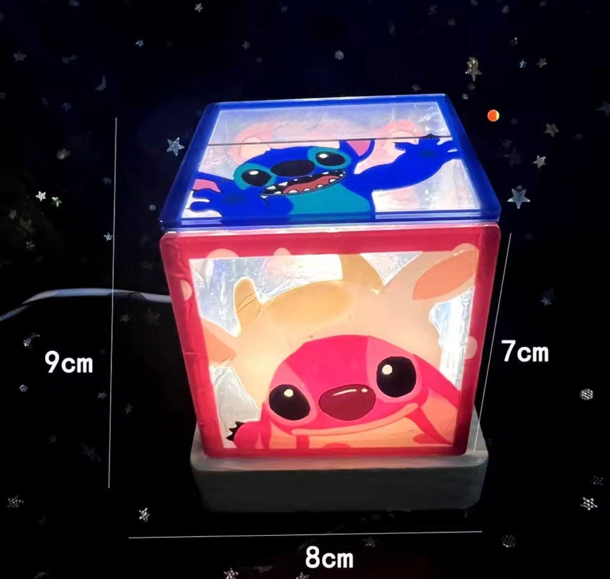 Stitch Anime Cartoon 7cm & 5cm USB Charging DIY Build You Own
Atmosphere Night Light Decoration - Birthday /Christmas
Gift - Perfect for a kids bedroom