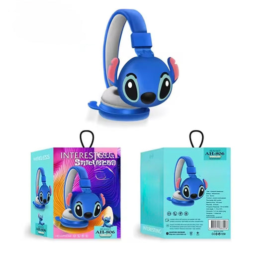 Stitch & Angel Wireless Bluetooth Headphones AH-806 HIFI
Stereo Sound Foldable Headsets with Mic Anime Cartoon Children's Gift - Perfect For Birthdays & Christmas Audio
Electronic