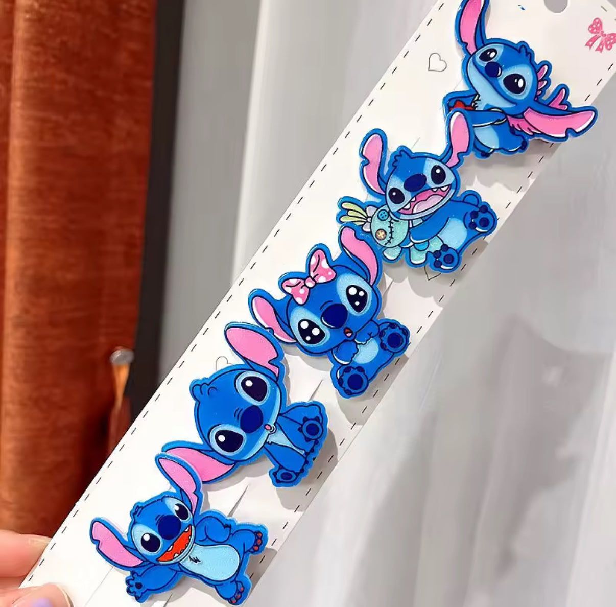 Disney Stitch - 2 Piece (1 Pair) Clip Set - Stitch / Angel ‌Lilo & Stitch‌ Element Hair Clips - Cartoon Fun Daily Wear Gifts Hair Accessories