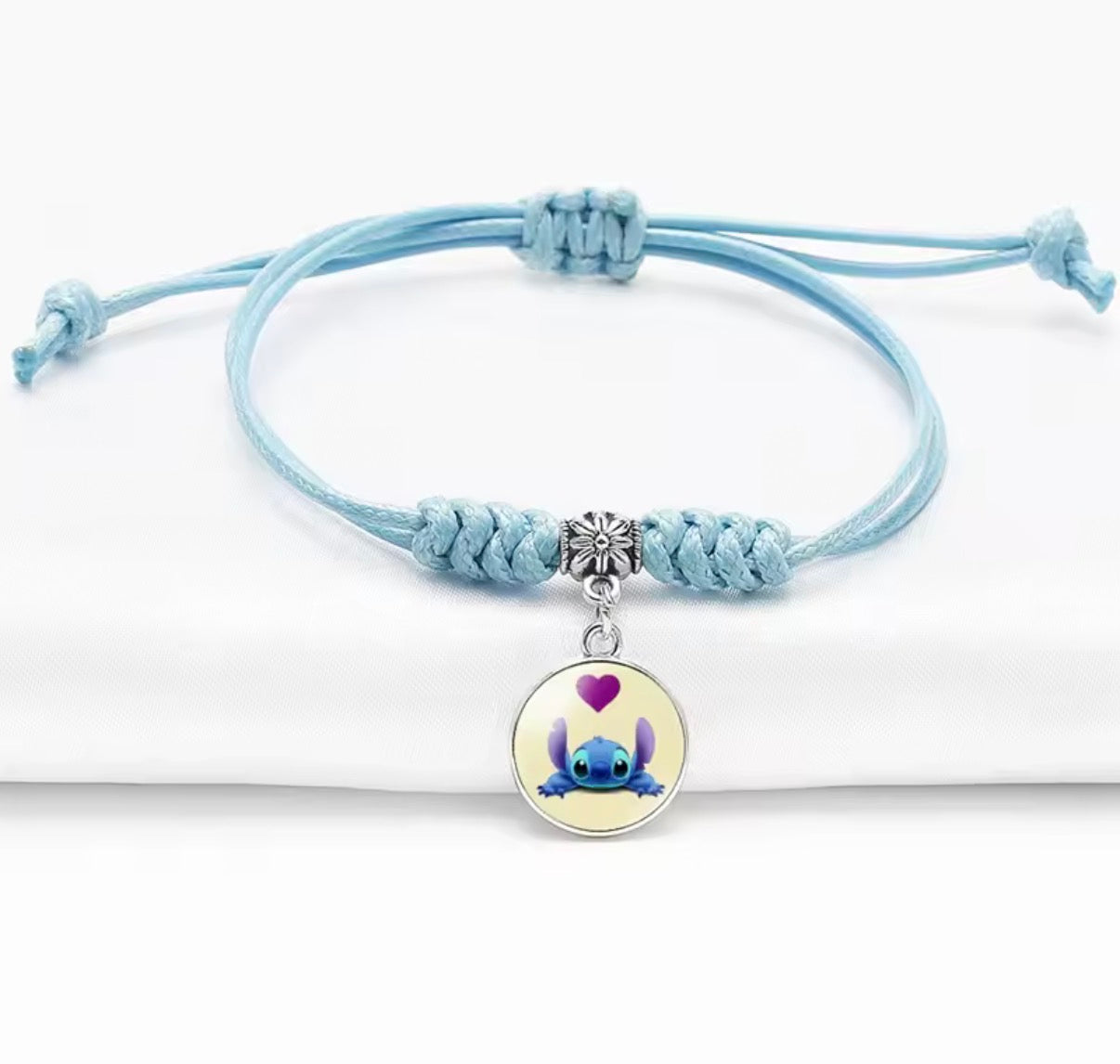 Disney Lilo & Stitch - Pendant Rope Bracelet - Girl Cartoon Telescopic
Bracelet - Birthday Gift - Different Designs & Colours Available - Perfect Birthday or Christmas Gift