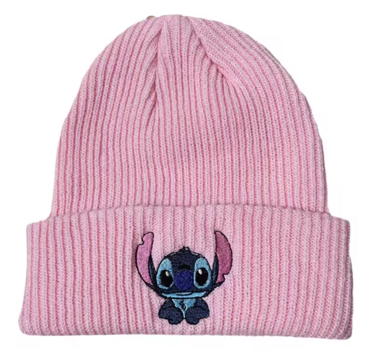 Disney Stitch Knitted Hat - Cartoon Embroidered Benie Cap - Cute - Unisex - Warm Stretchy Hats Christmas Gift for Adult/Kids Outdoor Thermal Caps - Available in 5 Colours