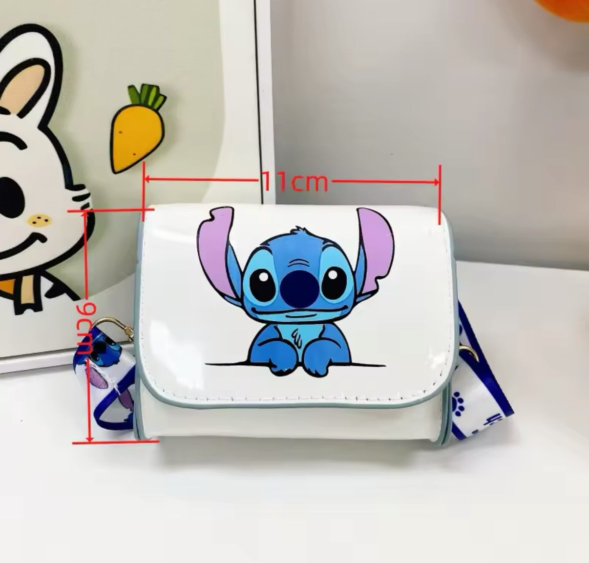 Disney Stitch Anime Cute Crossbody Bag - Girls Women Mini Bag High Quality Mini Designer Bag - Gift- Perfect Birthday / Christmas Present